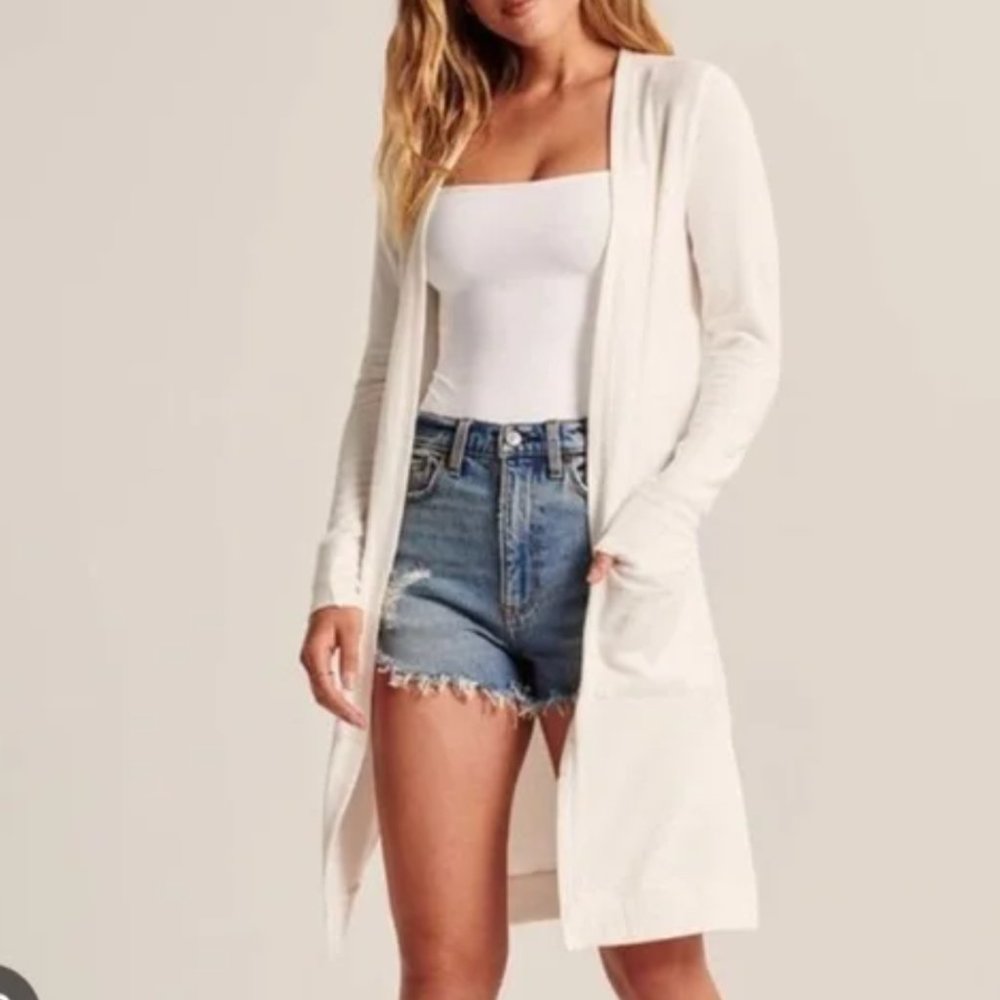 Abercrombie Soft A&F Cozy Duster Long Cardigan